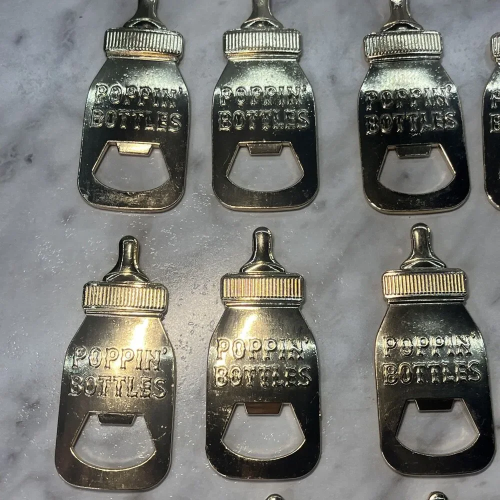 Baby Bottle Openers for Baby Shower Party Favors, Gifts keepsake, boys 24 piece